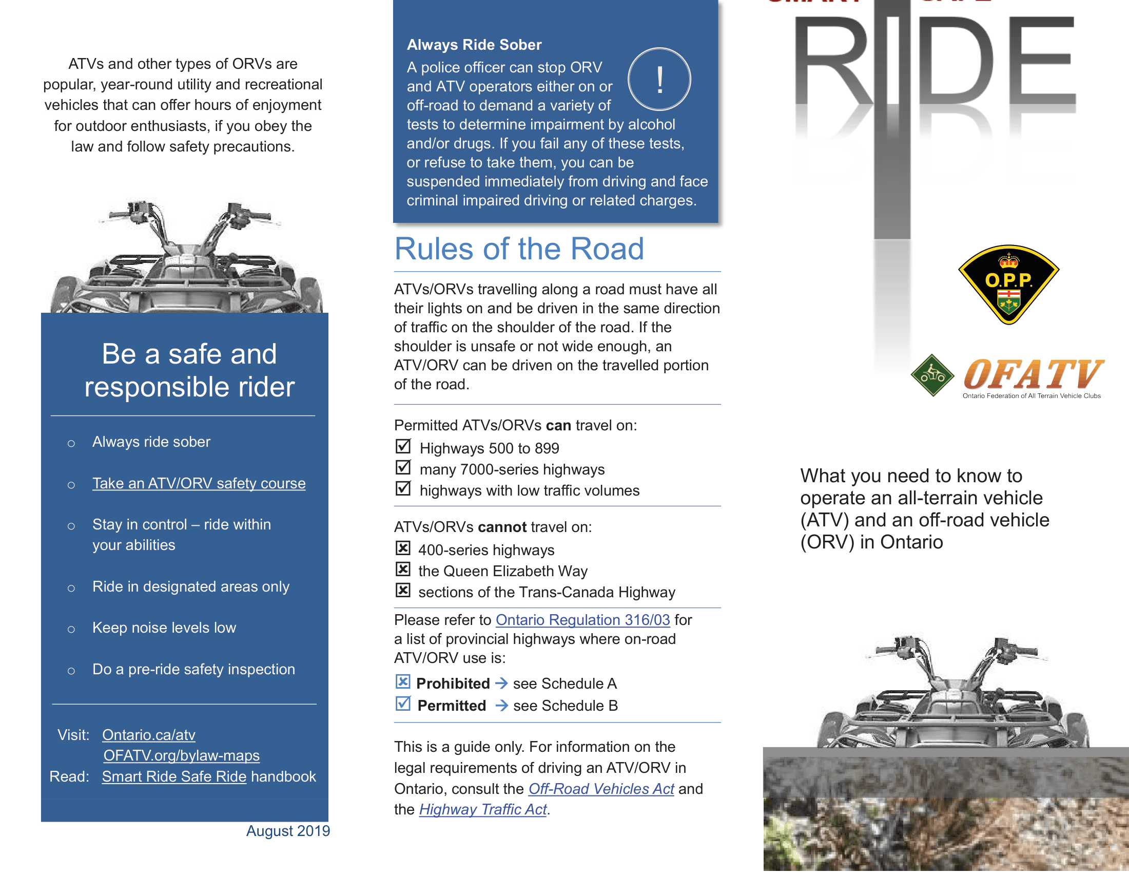 ATV ORV brochure - page 1